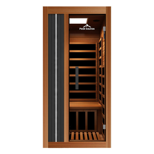 Peak Saunas Aspen 1-Person FAR Infrared Sauna with Smart WiFi App Control