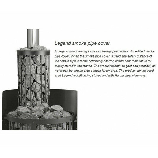 Harvia Legend Smoke Pipe Cover - Finnish Sauna Builders