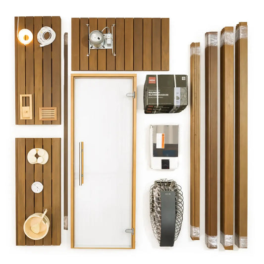 Custom Indoor Sauna Room - 5' x 5' x 8' - Finnish Sauna Builders