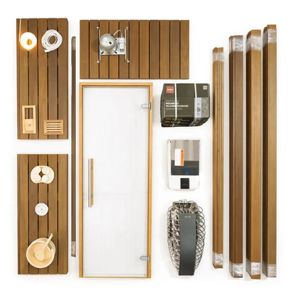Custom Indoor Sauna Room - 5' x 7' x 8' - Finnish Sauna Builders